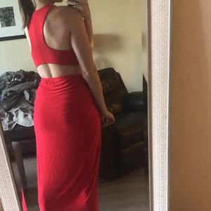 Red Two Piece Outfit set